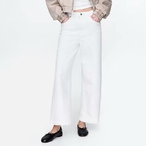 GAP High Rise Stride Wide-Leg Ankle Jeans